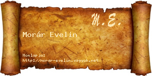 Morár Evelin névjegykártya