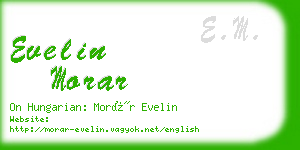 evelin morar business card
